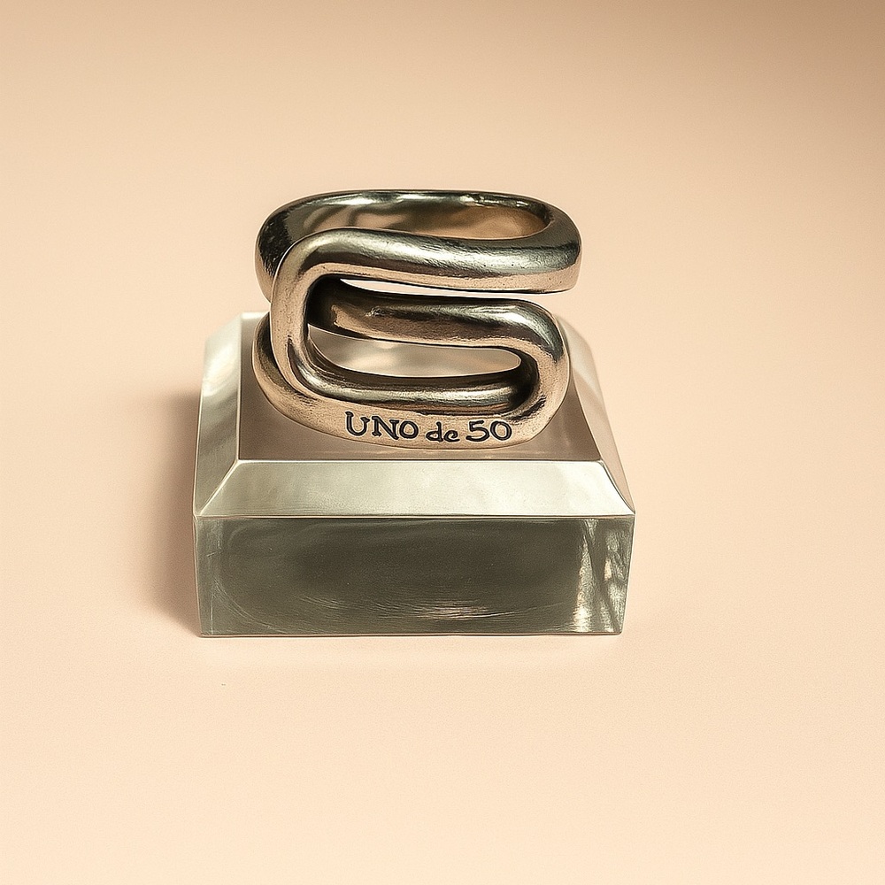 UNOde50 Silver Ring 8 US